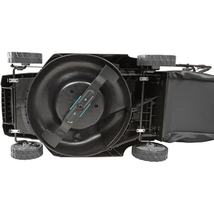 Makita Akku-Rasenmäher 'LM004GZ', max 40V, 43 cm Schnittbreite, 50 l, ideal für Rasenflächen bis 830 m², inkl. Mulchstopfen, zentral verstellbare Räder. – Bild 8