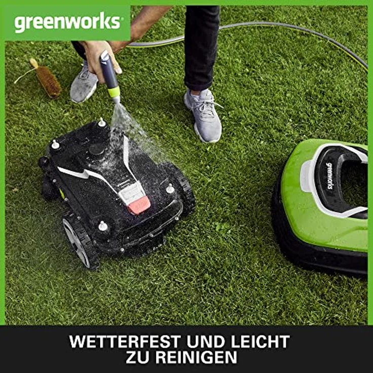 Greenworks Mähroboter Optimow 15 Akku-Rasenmäher selbstfahrend bis 1500m² smart GreenGuide app bis 3 – Bild 5