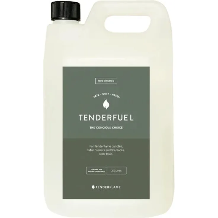 Tenderflame Tenderfuel Organic 2,5 L TF-700025, umweltfreundlicher Brennstoff für Innen- und Außenbereiche, ungiftig und sicher