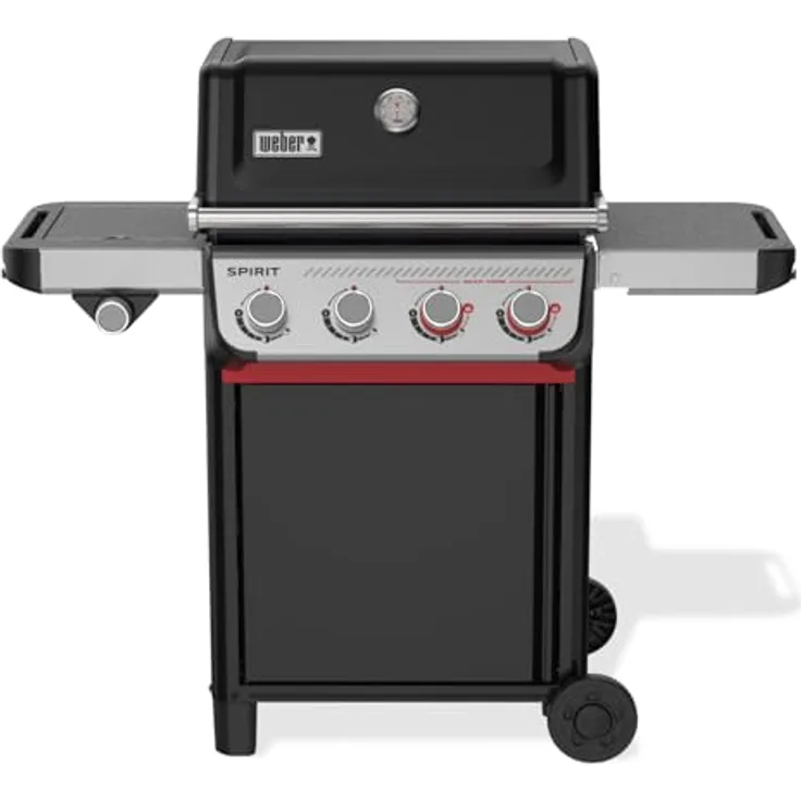 Weber Spirit E-435 Gasgrill, 4 Brenner mit Sear Zone und Seitenbrenner, schwarz, 1502110