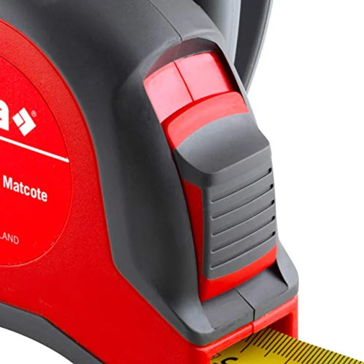 SOLA Bandmaß - PRO-TM - 8m - 25mm - robustes Profi-Rollbandmaß mit Gürtelclip - Stahlband, gelb lackiert mit mm Skala - Genauigkeitsklasse I - Rollmeter mit beweglichem Endhaken - Länge 8m-25mm – Bild 4