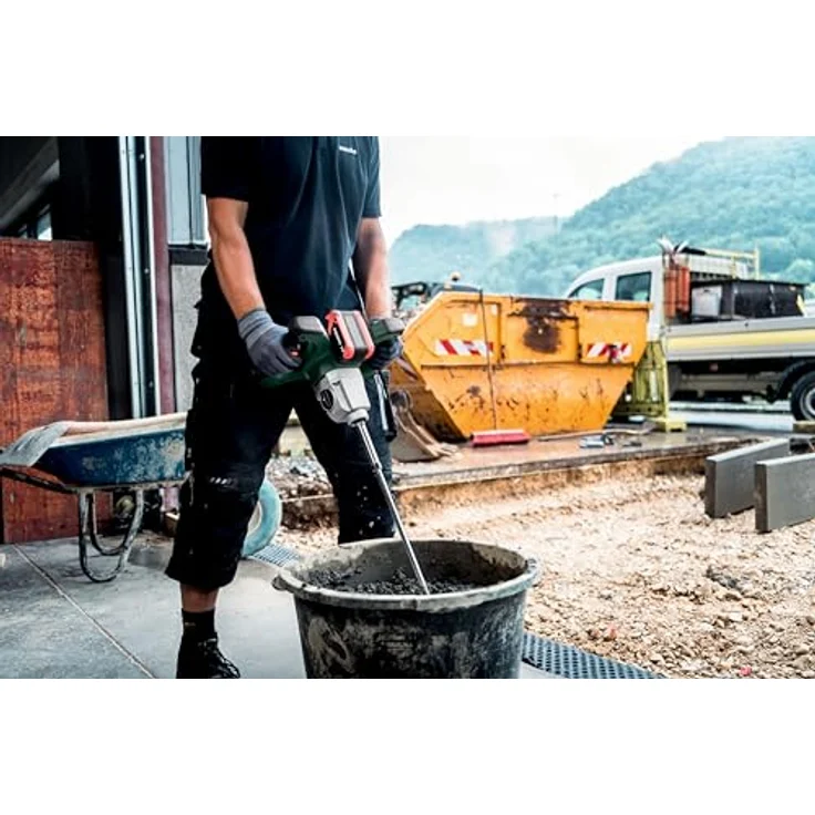 Metabo Akku-Rührwerk RW 18 LTX BL 140-2, 18V Solo ohne Akku/Ladegerät, Brushless-Motor, Zweiganggetriebe, SafetyStop, ergonomische Handgriffe – Bild 4