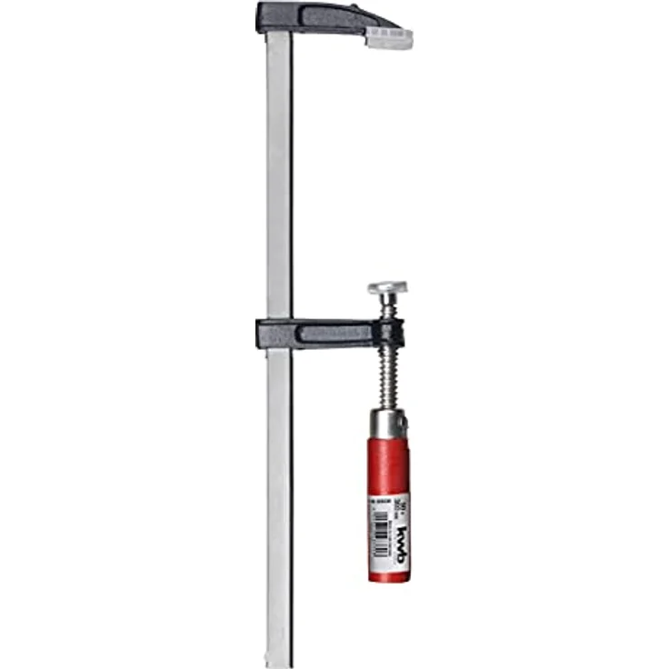 kwb Schraub-Zwinge 50 mm x 300 mm Andruckplatte m. Kunststoffschutz, Holz-Griff – Bild 4