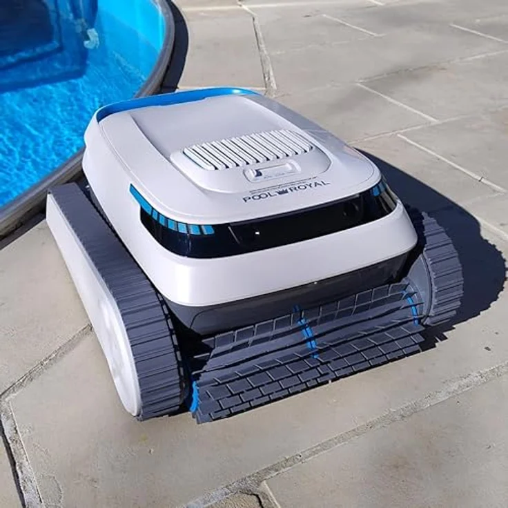 FM SOLAR Pool-Royal Akku-Poolreinigungs-Roboter PC10, kabelloser Poolsauger mit 5000mAh Akku, für Pools bis 100 m², intelligente Navigation und 4L Auffangbehälter – Bild 3