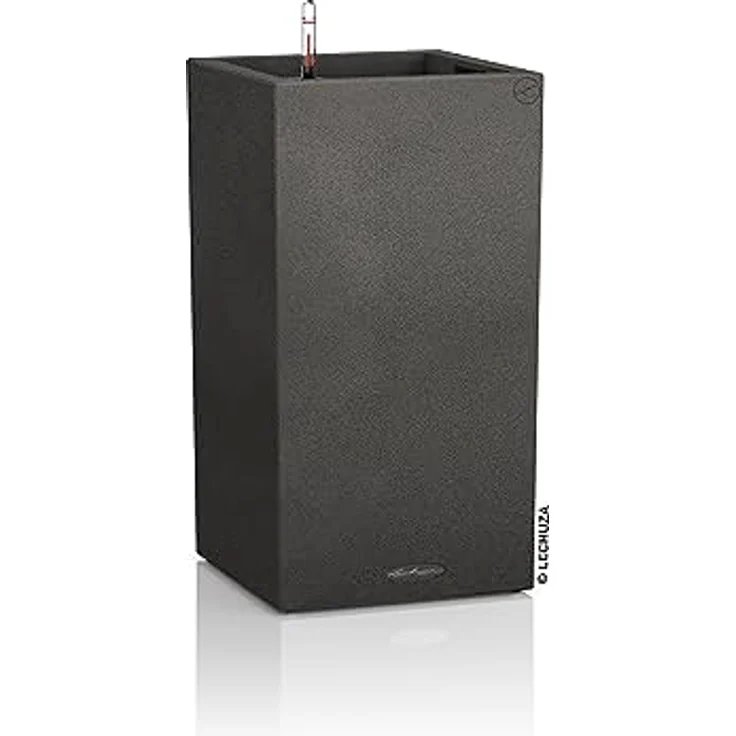 Lechuza CANTO Stone High 40 Pflanzsäule, Schwarz, mit Selbstbewässerungssystem – Bild 1