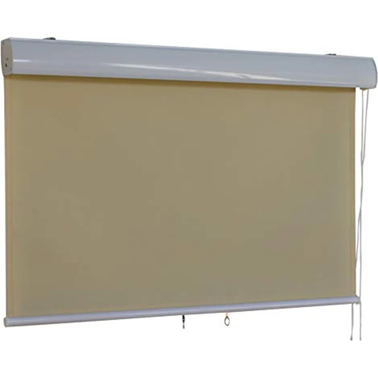 Jet-Line® | Senkrechtmarkise | Außenrollo | Balkonrollo | Vertikalmarkise | Kasetten | Balkonmarkise | Beschattung | Balkonrollo | Sichtschutzrollo | beige | Kassette | 1.7 x 2.3 | Garten | Terrasse – Bild 3