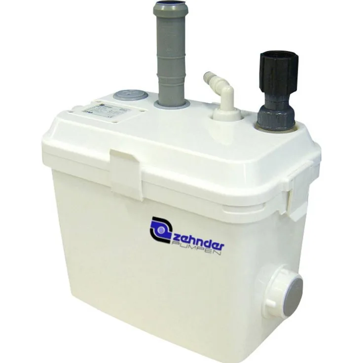 Zehnder Pumpen S-SWH 100, Schmutzwasser-Hebeanlage aus Edelstahl mit integrierter Rückschlagklappe und wartungsfreundlicher Bauweise