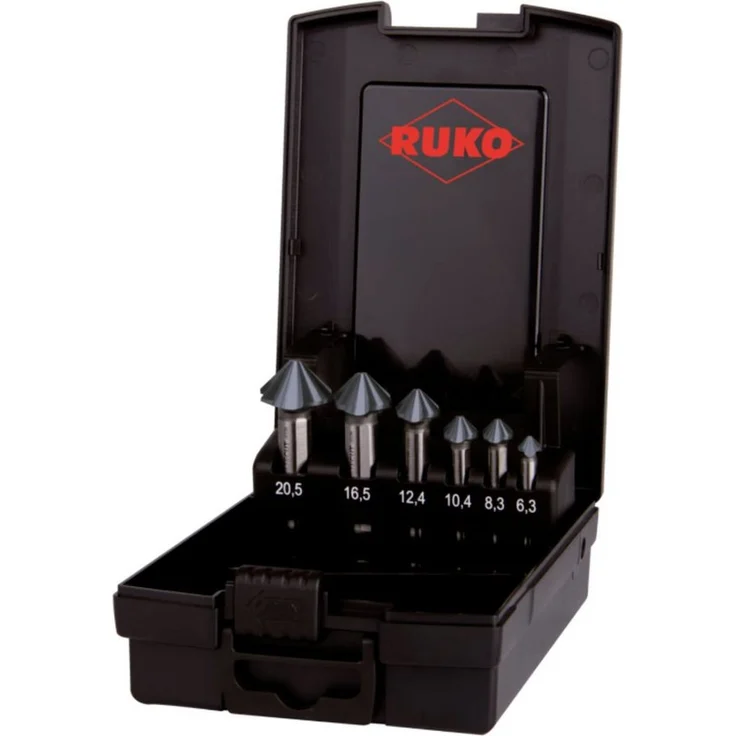 Ruko Senkbohrer RUKO ULTIMATECUT 4S 102890PRO Kegelsenker-Set 6teilig 6.30 mm, 8.30 mm, hochwertige 4-Schneiden-Technologie – Bild 1