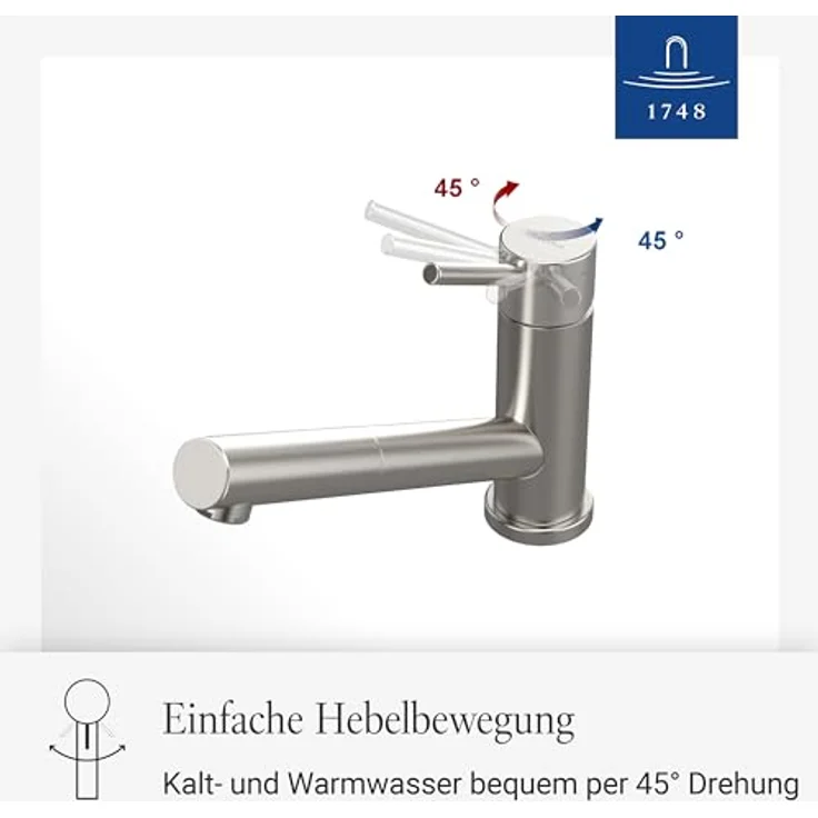 Villeroy & Boch Como Shower, Hochdruck-Küchenarmatur mit ausziehbarer Brause, flexibler Brauseschlauch, wassersparend, Edelstahl massiv mit Anschlussschlauch & Befestigungssatz – Bild 4