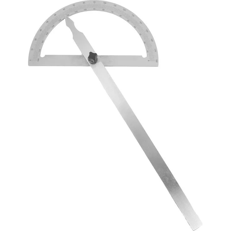 Dönges Winkelmesser Gradmesser, L:200 cm, mit Maßeinteilung und Feststellschraube