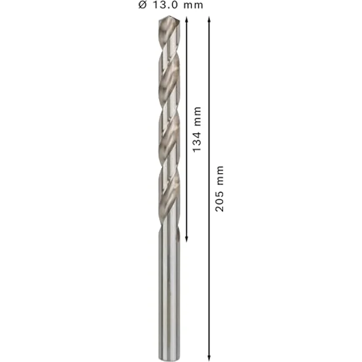 Bosch Professional Metallbohrer HSS-G geschliffen mit langer Arbeitslänge (5 Stück, Ø 13 mm) – Bild 4