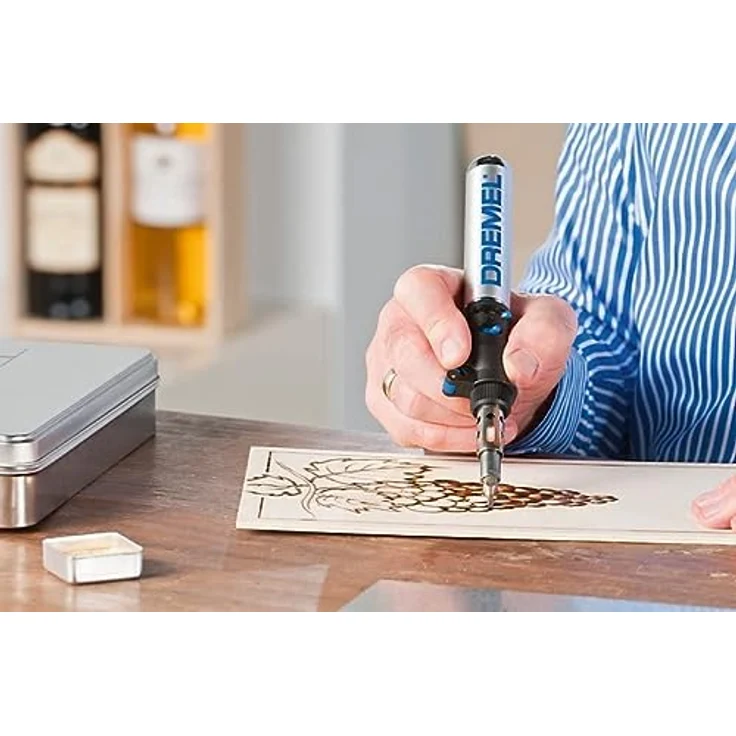 Dremel 204 Zubehörsetz für Brandmalerei - Zubehörsatz für Lötkolben mit 4 Spitzen zum Löten, Schmelzen, Heißschneiden, Schweißen, Schrumpfen und Brandmalerei – Bild 4