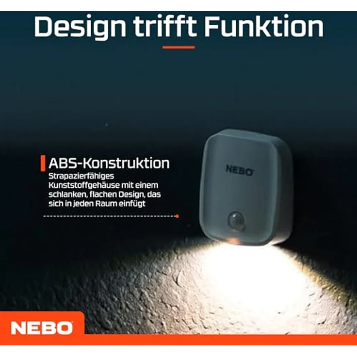 NEBO Motion Sensor Night Light, Nachtlicht mit Bewegungsmelder und 2 Lichtmodi, 3er Pack für Flure, Schränke und Treppen – Bild 4