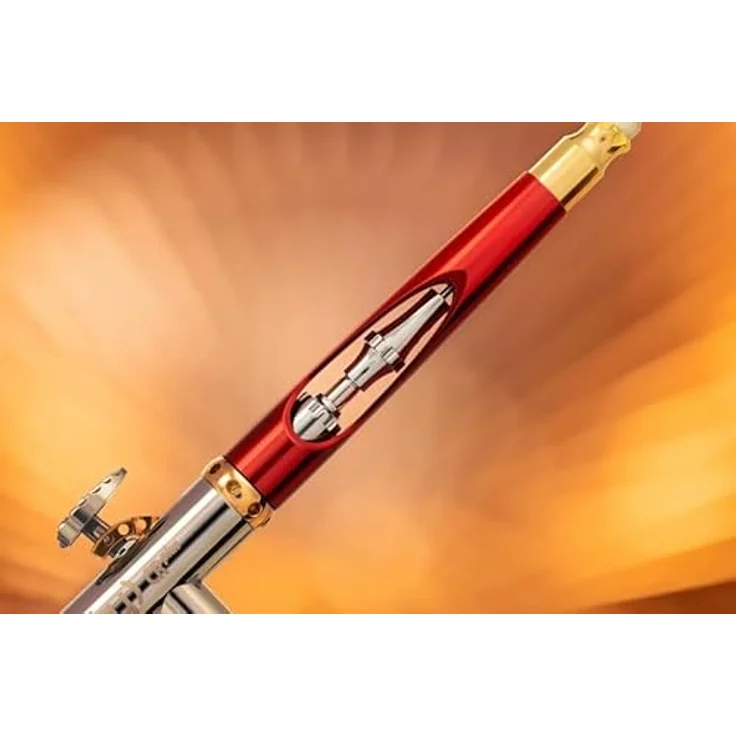 Harder & Steenbeck INFINITY 2024 CRplus SOLO, Schwerkraftzufuhr-Airbrush mit Titanium-Düse 0.25mm und 2ml Farbbecher – Bild 5