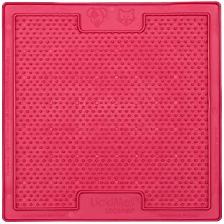 LICKIMAT Soother - Leckmatte für Hunde in 2 Größen und div. Farben, Farbe:pink, Größe:small - 20 x 20cm