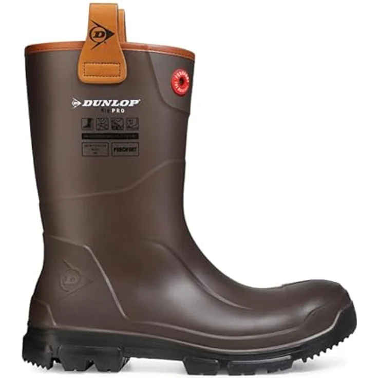 Dunlop Dunlop Rig Pro Sicherheitsschuh, dunkelbraun, Gr. 44, wasserdicht, stahlverstärkt, SRC rutschfest – Bild 3
