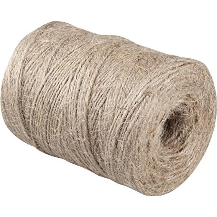Windhager Jute-Schnur Jutegarn, reißfest und witterungsbeständig, 1,5 mm x 170 m, Beige – Bild 2