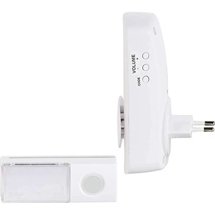 Heidemann Smart Home Türklingel Funkgong-Set mit Blitzlicht und Namensschild, Reichweite 150m, 8 Melodien – Bild 2
