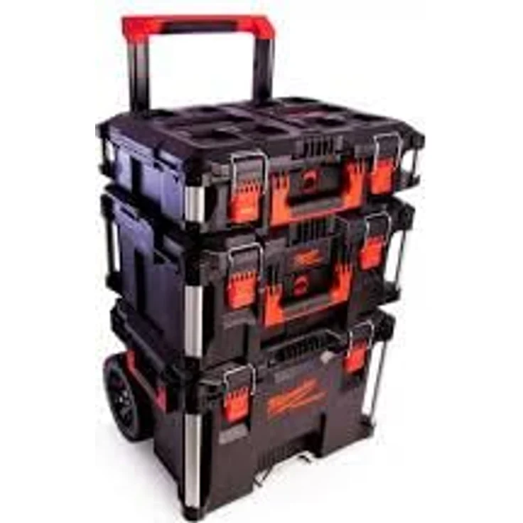 Milwaukee Packout Promo 4932464244 Trolley groß mit Koffer-Set 3 TLG, Black-Red – Bild 3