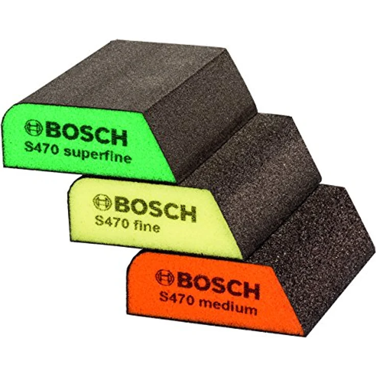 Bosch Professional 3tlg. Schleifschwamm S470 Best for Profile Set (Holz, Kunstoff und Metall, 69 x 97 x 26 mm, Zubehör Handschleifen) - Preisvergleich – Bild 3