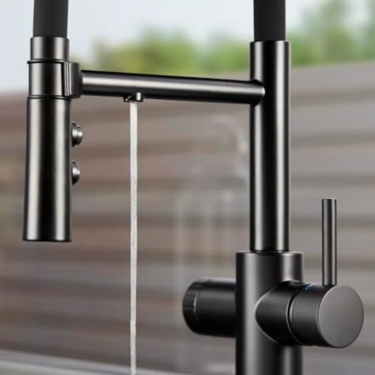 Blanco Küchenarmatur CATRIS-S FLEXO Filter, 3-in-1 Armatur mit Hygienefunktion, Schwarz Matt – Bild 8