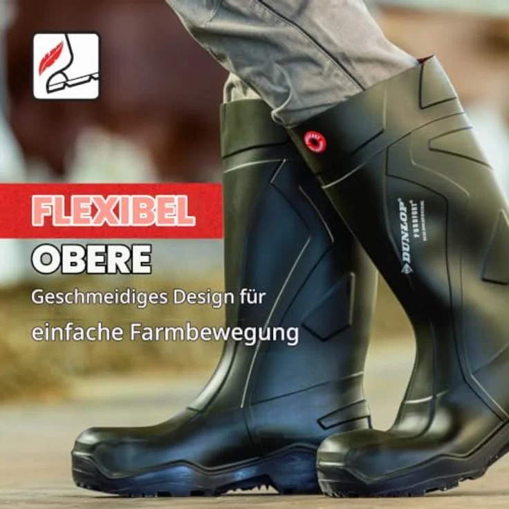 Dunlop® Purofort S5, Sicherheitsstiefel mit Stahlkappe, Zehenschutz und Temperaturisolierung bis -20 °C, rutschhemmende PU-Profilsohle, anthrazit – Bild 8