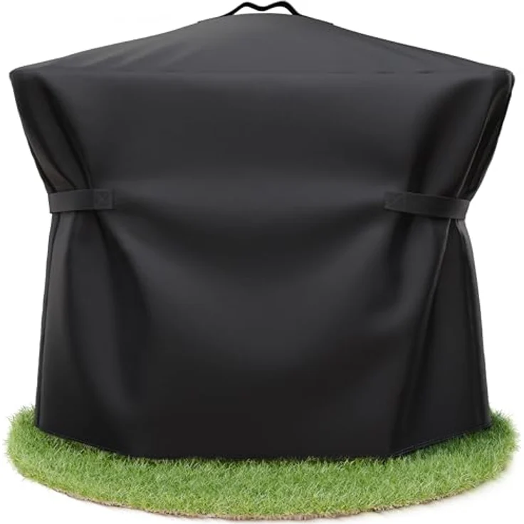 AMZBBQ® Premium Grillabdeckung, 100% wasserdicht und UV-beständig, 100 x 110 x 60 cm, für Gas- und Elektrogrill, passend für Weber Q3000/Q3200 – Bild 1