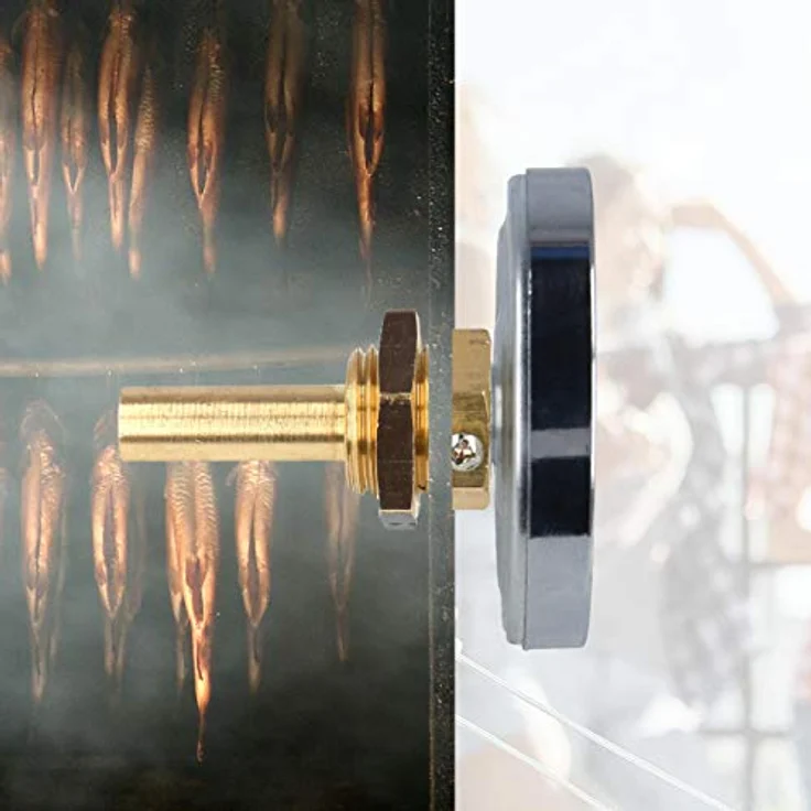 Lantelme Räucherthermometer 120 Grad Edelstahl 30cm und 50cm Thermometer für Smoker Räucherofen Räuchertonne Räuchergrill Räucherschrank (5cm) – Bild 2