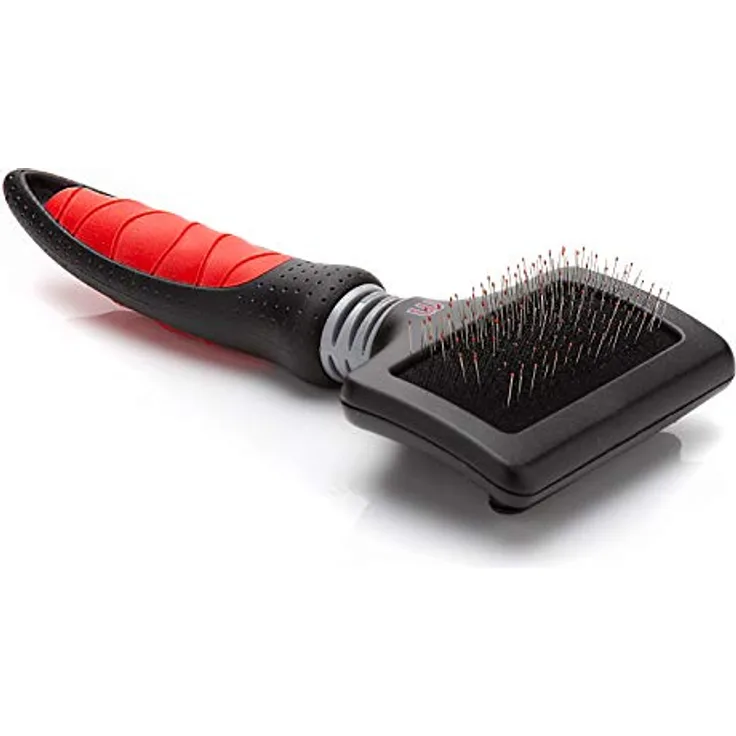Mikki 6376281 Bürste mit runden Noppen, S, Rot/Schwarz