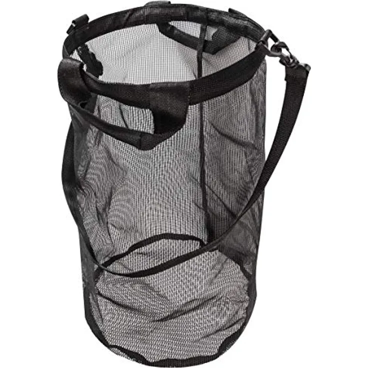 Windhager Erntetasche Gemüse, Gartentasche, Hilfe zum Obst sammeln, Erntesack, Ø 26cm x 45cm, 06246, schwarz