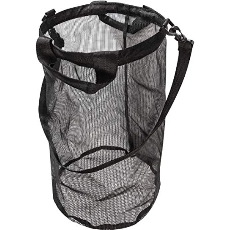 Windhager Erntetasche Gemüse, Gartentasche, Hilfe zum Obst sammeln, Erntesack, Ø 26cm x 45cm, 06246, schwarz – Bild 1
