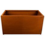 Köhko® Designer Hochbeet Rahmen (Ohne Boden) aus Cortenstahl als Bausatz TROG 80x40x40 cm…