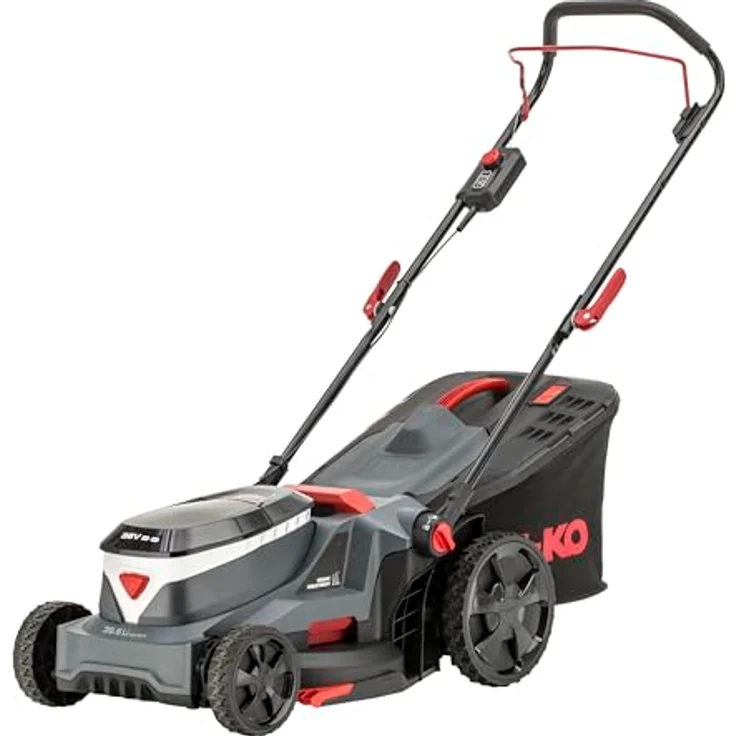 Al-Ko Akku-Rasenmäher 38.6 Li Comfort Set, 3-in-1 Funktion, 38 cm Schnittbreite, 40 l Fangsack, 2 x 4 Ah Akku und Doppel-Ladegerät – Bild 3