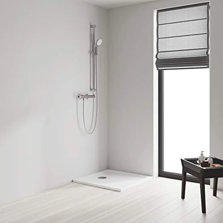 GROHE GRT 800 THM Brause AP 1/2" F, Duschinstallation mit hochglänzender Chromoberfläche, Silber – Bild 2