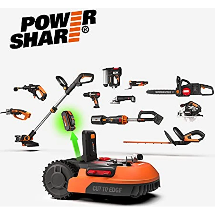Worx Mähroboter Landroid M700 2.0 - 18 cm Schnittbreite, für 700 m², mit WLAN und Bluetooth PowerShare – Bild 9