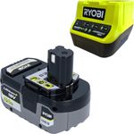 RYOBI Akku-Starterset RC18120-150X ONE+ 18 V 5,0 Ah Akku und Schnellladegerät, leistungsstarker Lithium+ Akku mit IntelliCell Technologie