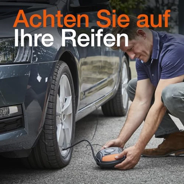 Osram Auto OTI200 Kompressor Analoges Manometer, Kabelfach-aufnahme, Überlastungsschutz – Bild 3