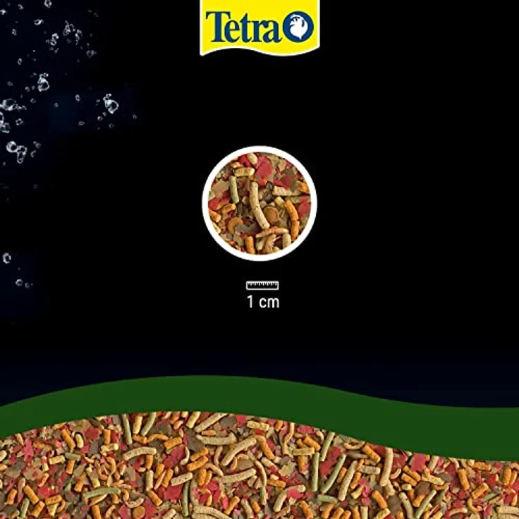Tetra Pond Multi Mix – Fischfutter für verschiedene Teichfische mit vier Futtersorten (Flockenfutter, Futtersticks, Gammarus, Wafer), 10 L Eimer – Bild 2