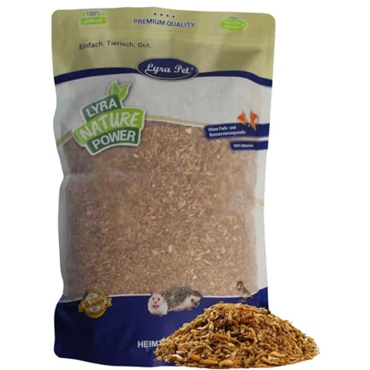 Lyra Pet® Shrimps getrocknet, 1 kg, Proteinreiches Tierfutter für Fische, Vögel, Hunde, Katzen & Reptilien, natürlich und ohne Zusatzstoffe – Bild 1