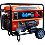 Extralink Stromerzeuger EGH-7000 leise Generator Notstromaggregat Benzin Stromaggregat, Metallgestell, 7000 W, 220V, 25 l - blau