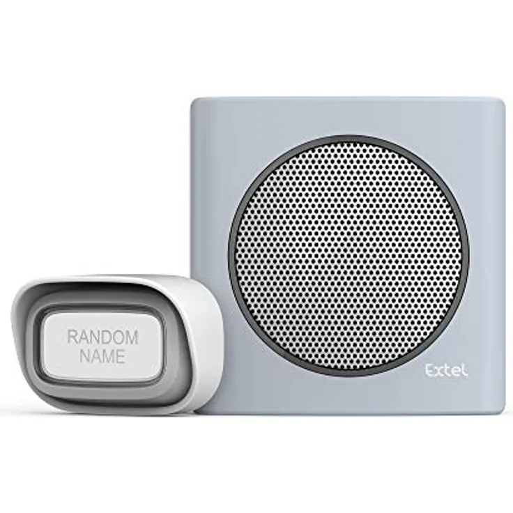 EXTEL diBi Flash Soft Grey Funk Türklingel, bis zu 200m Reichweite
