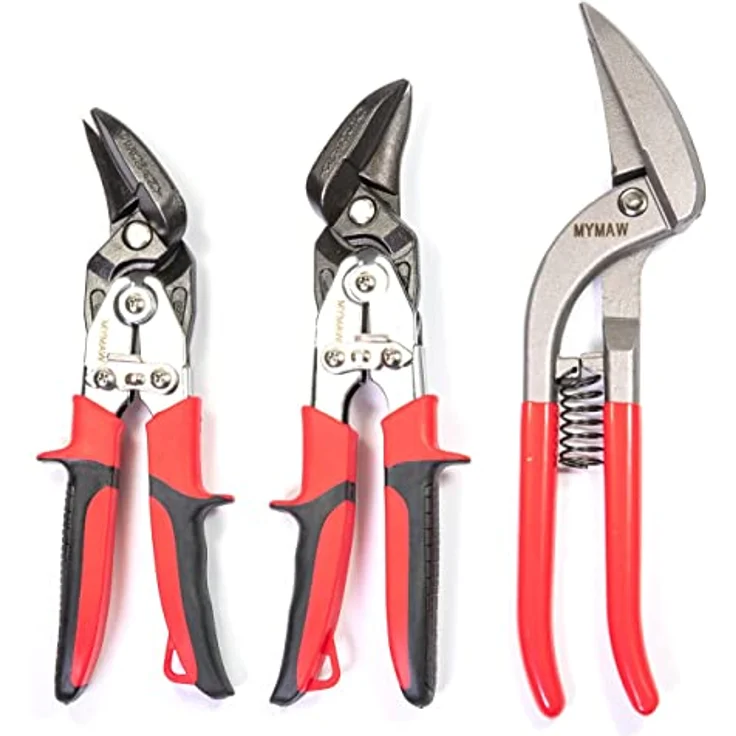 Profi Blechscheren Satz 2 x Ideal + 1 x Pelikan Blechschere Dachdecker Klempner – Bild 2