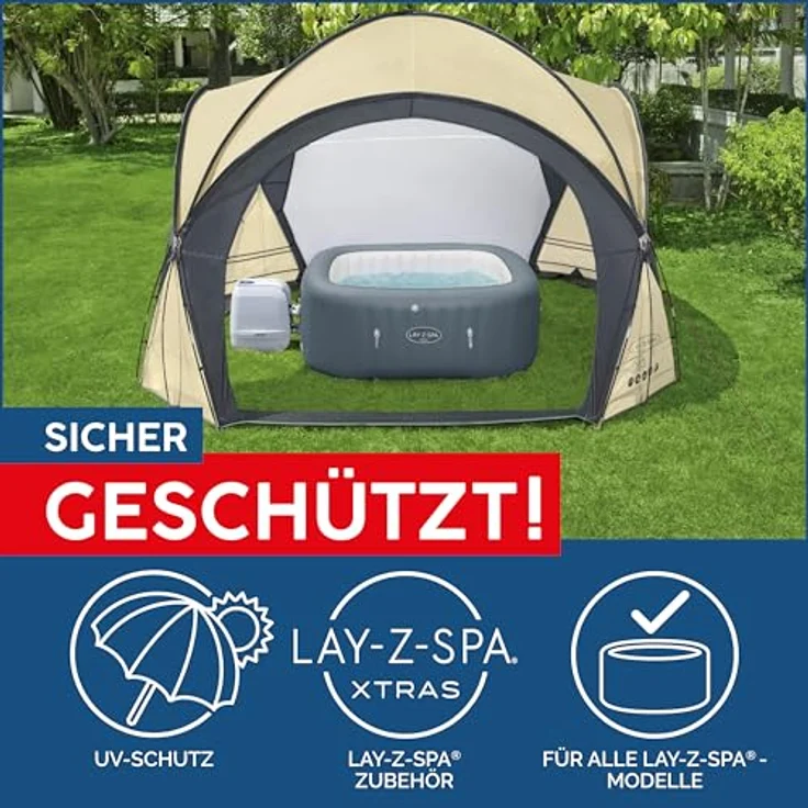 Bestway LAY-Z-SPA Spa Pavillon, 390 x 390 x 255 cm – Bild 3