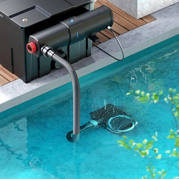 SunSun NEO-6000 SuperECO Teichpumpe, 6000 l/h, 40 W, Filter- und Bachlaufpumpe mit Skimmeranschluss – Bild 3