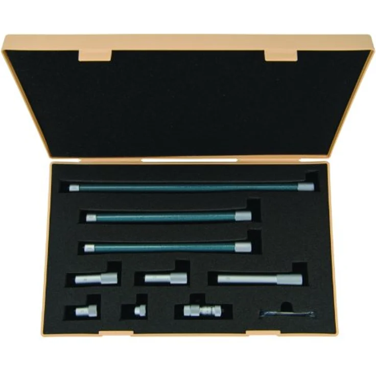Mitutoyo 137-209 Analoge Innenmessschraube-Satz, 50-1000 mm mit Hartmetall bestückten Messflächen, 13 mm Messspanne, ø12,5 mm Verlängerung – Bild 3