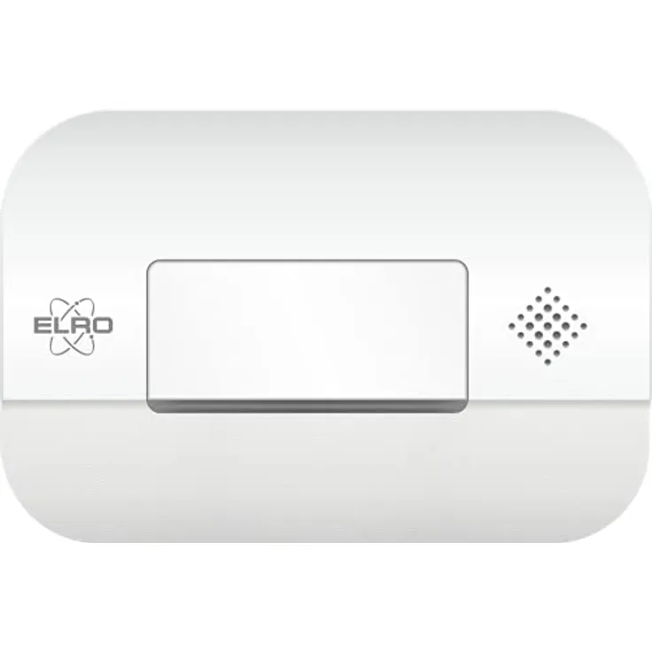 ELRO FC2702 Kohlenmonoxid Melder, 10-Jahres Sensor nach EN50291, mit Prüftaste und Batterie Warnanzeige, Weiß, Einzelpaket