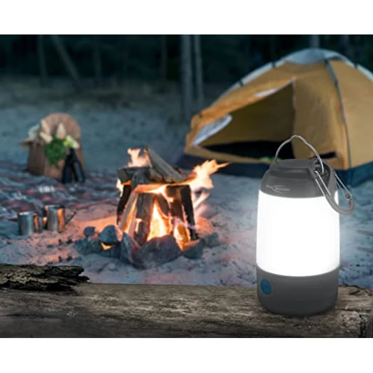 ANSMANN AG Mini Campinglampe, 3W LED mit 3 Leuchtfunktionen und Aufhängebügel, kompakte Taschenlampe – Bild 6