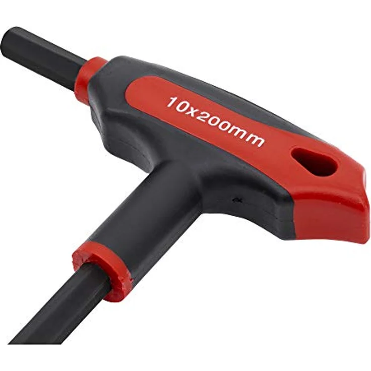 STIER T-Griff-Schraubendreher, 6KT, SW 10 mm, ergonomisch, flexibel, langlebig, schwarz – Bild 2