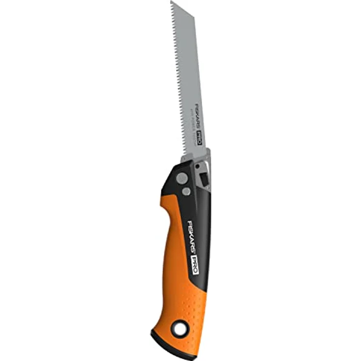 Fiskars Pro Kompakte Klappsäge, Inkl. 2 Sägeblättern, Sägeblattlänge: 15 cm, 13 TPI und 24 TPI, Schwarz/Orange, PowerTooth, 1062934 – Bild 5