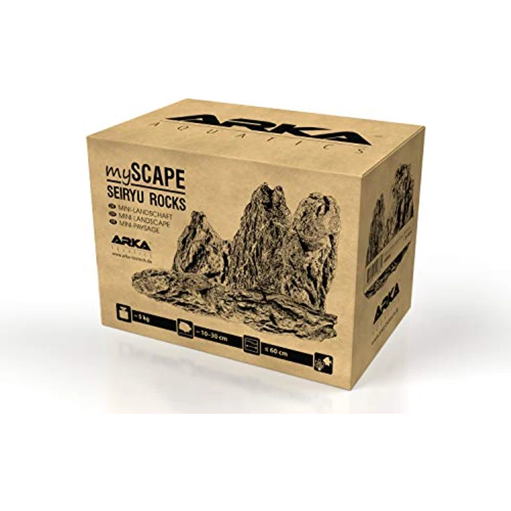 ARKA mySCAPE-Rocks Seiryu | Mini-Landschaft | Natur Aquarium Steine für einzigartige Aquascapes im Süßwasser Aquarium & Aufbauten in jedem Terrarium | Ca. 10-30 cm | Ideal zu bepflanzen | Inhalt: 5 kg – Bild 3